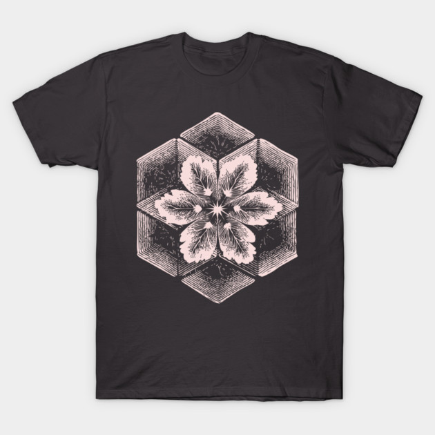 Geometric Snowflake Sacred Geometry Winter Art T-Shirt by TuncGK