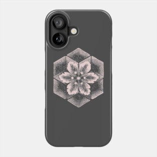Geometric Snowflake Sacred Geometry Winter Art Phone Case