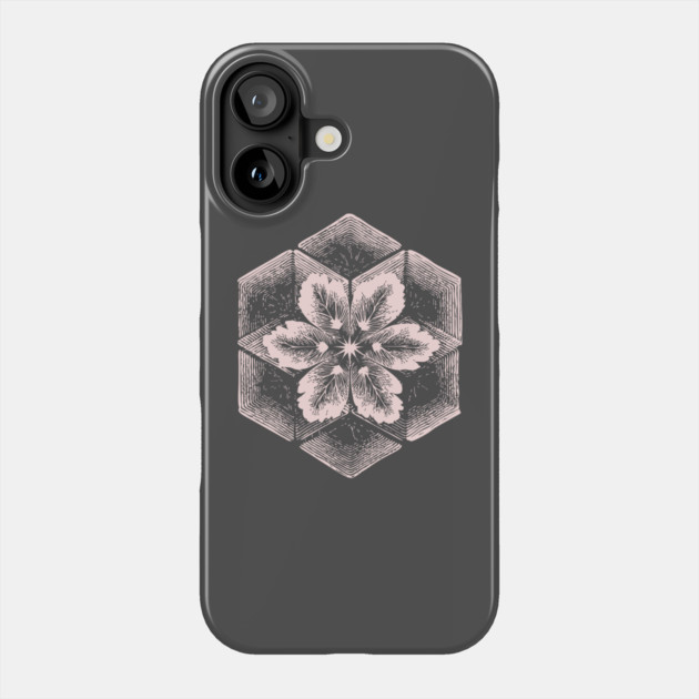 Geometric Snowflake Sacred Geometry Winter Art Phone Case by TuncGK