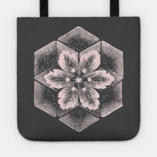 Geometric Snowflake Sacred Geometry Winter Art Tote