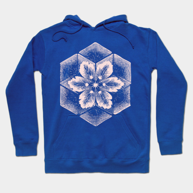 Geometric Snowflake Sacred Geometry Winter Art Hoodie by TuncGK