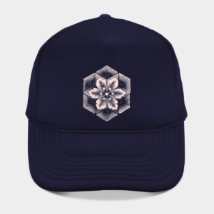 Geometric Snowflake Sacred Geometry Winter Art Hat