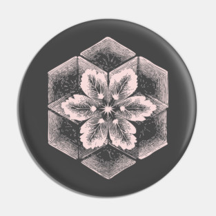 Geometric Snowflake Sacred Geometry Winter Art Pin