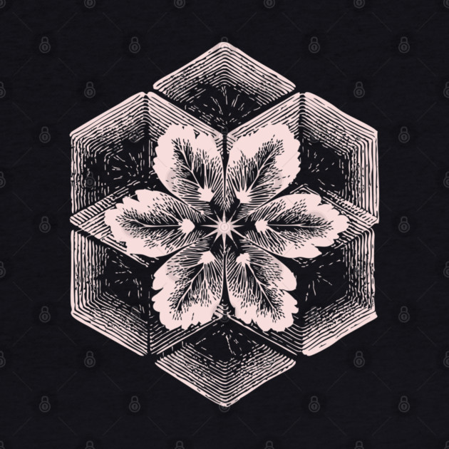 Geometric Snowflake Sacred Geometry Winter Art by TuncGK