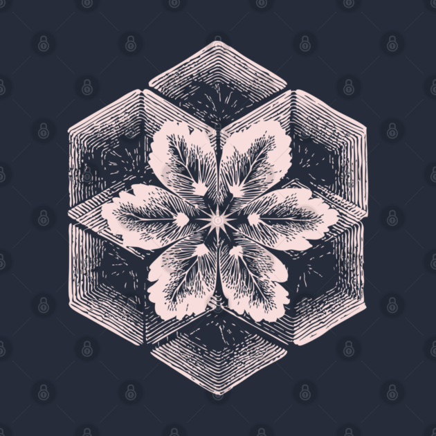 Geometric Snowflake Sacred Geometry Winter Art by TuncGK