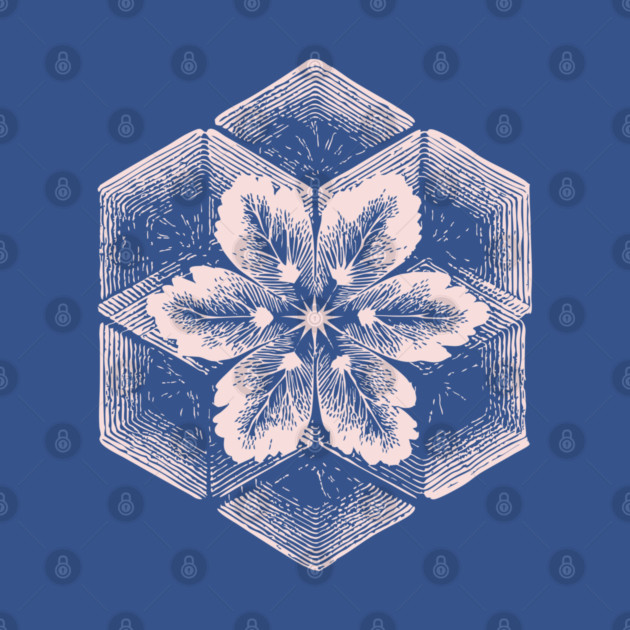 Geometric Snowflake Sacred Geometry Winter Art by TuncGK