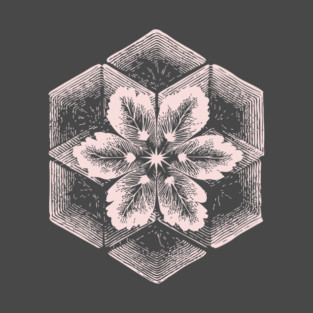 Geometric Snowflake Sacred Geometry Winter Art T-Shirt