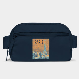 Vintage Paris Eiffel Tower Sketch Art Bag