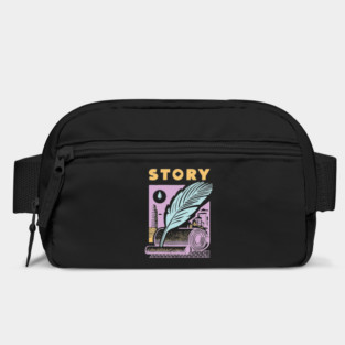 Vintage Storyteller Quill and Scroll Graphic Bag
