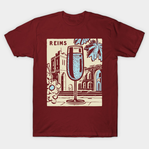 Art Deco Champagne Cocktail Vintage Poster T-Shirt by TuncGK