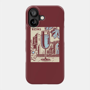 Art Deco Champagne Cocktail Vintage Poster Phone Case