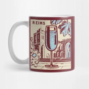 Art Deco Champagne Cocktail Vintage Poster Mug