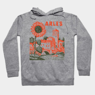 Arles Sunflower Van Gogh Style Vintage Art Hoodie