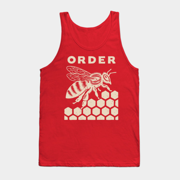 The Natural Order Bee and Honeycomb Graphic Tank Top by TuncGK