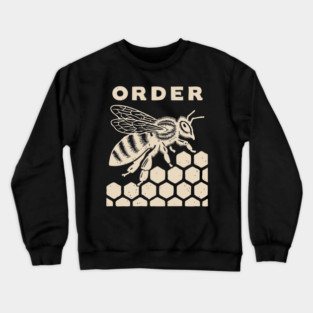 The Natural Order Bee and Honeycomb Graphic Crewneck Sweatshirt