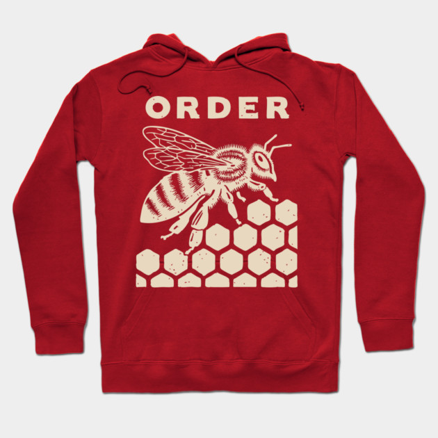 The Natural Order Bee and Honeycomb Graphic Hoodie by TuncGK