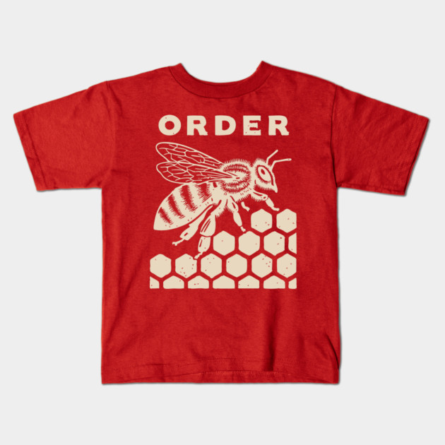The Natural Order Bee and Honeycomb Graphic Kids T-Shirt by TuncGK