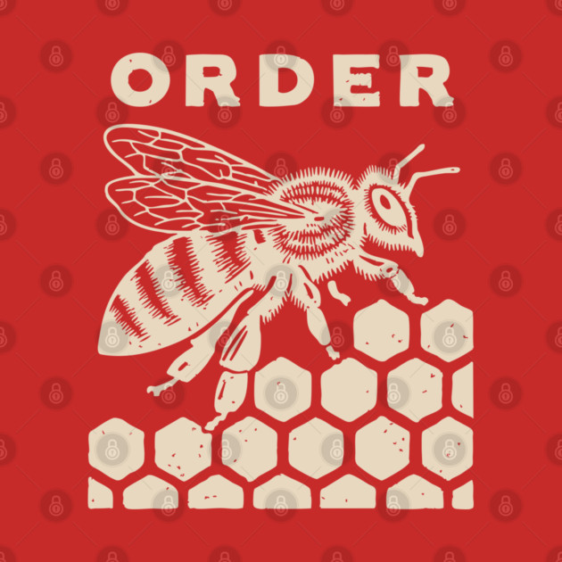 The Natural Order Bee and Honeycomb Graphic by TuncGK