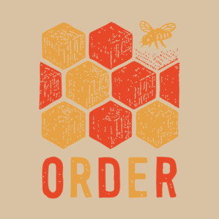 Retro 70s Bee and Honeycomb Art T-Shirt