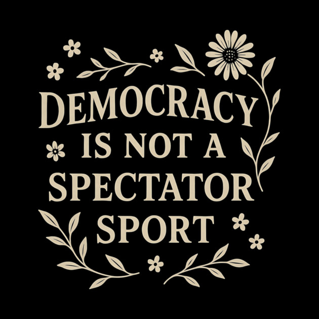 Democracy Is Not a Spectator Sport by ArtistTee ⭐⭐⭐⭐⭐