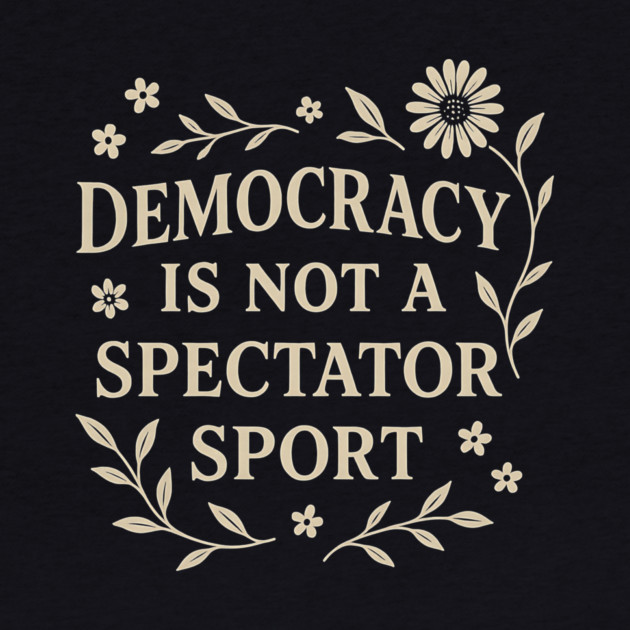 Democracy Is Not a Spectator Sport by ArtistTee ⭐⭐⭐⭐⭐