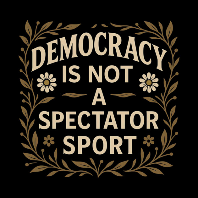 Democracy Is Not a Spectator Sport by ArtistTee ⭐⭐⭐⭐⭐