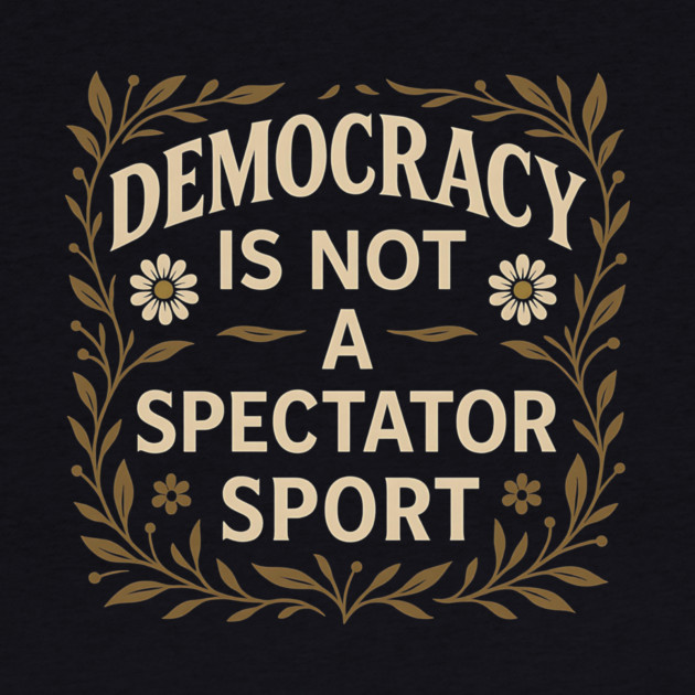 Democracy Is Not a Spectator Sport by ArtistTee ⭐⭐⭐⭐⭐