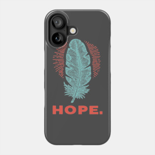 Hope Is a Feather Vintage Poet Graphic Phone Case