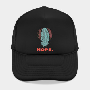 Hope Is a Feather Vintage Poet Graphic Hat
