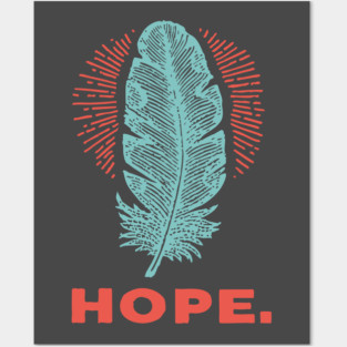 Hope Is a Feather Vintage Poet Graphic Posters and Art