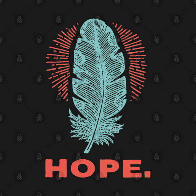 Hope Is a Feather Vintage Poet Graphic by TuncGK