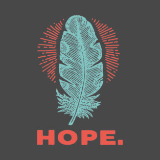 Hope Is a Feather Vintage Poet Graphic T-Shirt