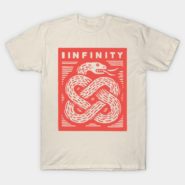 Infinity Knot Ouroboros Serpent Mystical Symbol T-Shirt by TuncGK