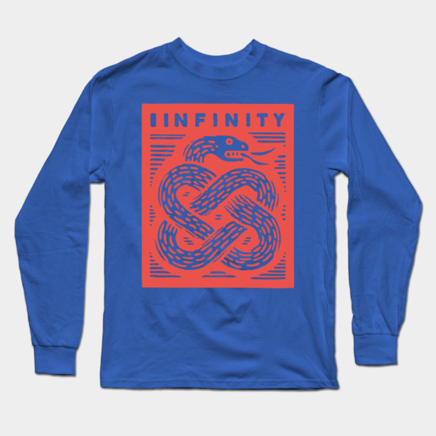 Infinity Knot Ouroboros Serpent Mystical Symbol Long Sleeve T-Shirt by TuncGK