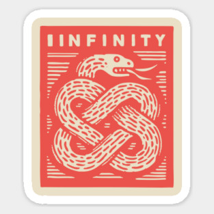 Infinity Knot Ouroboros Serpent Mystical Symbol Magnet