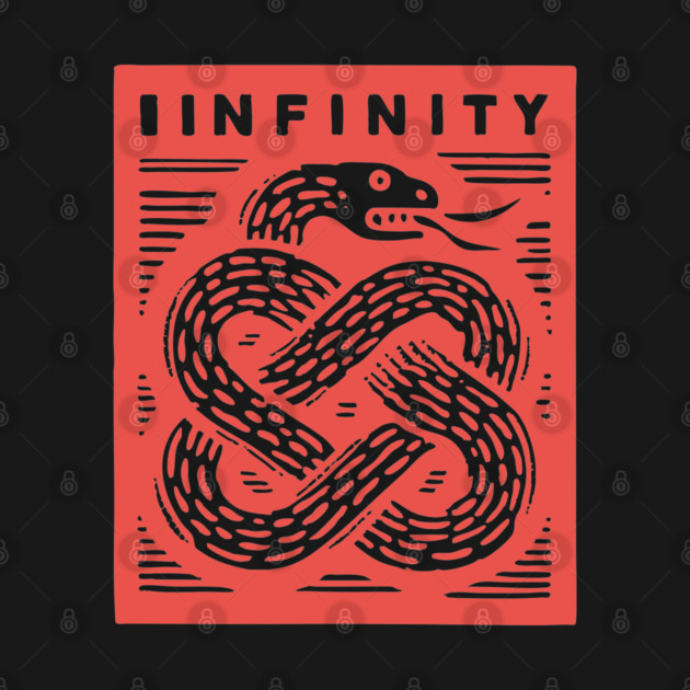 Infinity Knot Ouroboros Serpent Mystical Symbol by TuncGK