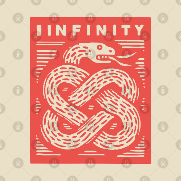 Infinity Knot Ouroboros Serpent Mystical Symbol by TuncGK
