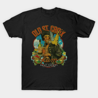Old St. Croix Rum Pirate 1944 Vintage T-Shirt