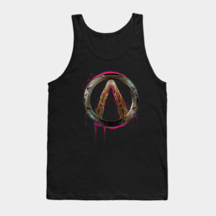 Borderlands 4 Graffiti Vault Pink Glow Video Game Tank Top