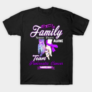 In This Family Nobody Fights Alone Team Pancreatic Cancer Support T-Shirt