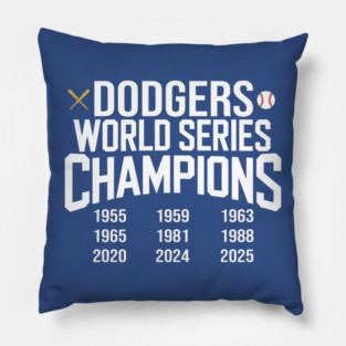 dodgers World Series Champion Pillow
