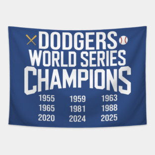 dodgers World Series Champion Tapestry