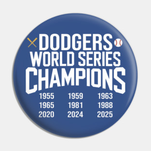 dodgers World Series Champion Pin