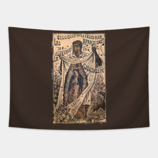 St Juan Diego Our Lady of Guadalupe Vintage Mary Catholic Tapestry