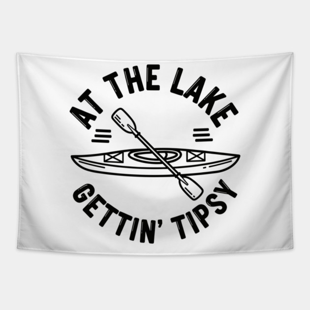 At the Lake Getting Tipsy Tapestry by enrynz