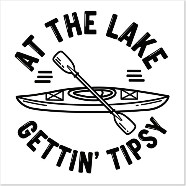 At the Lake Getting Tipsy Wall Art by enrynz