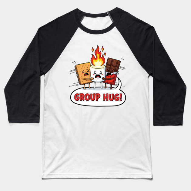 Group Hug Baseball T-Shirt by enrynz
