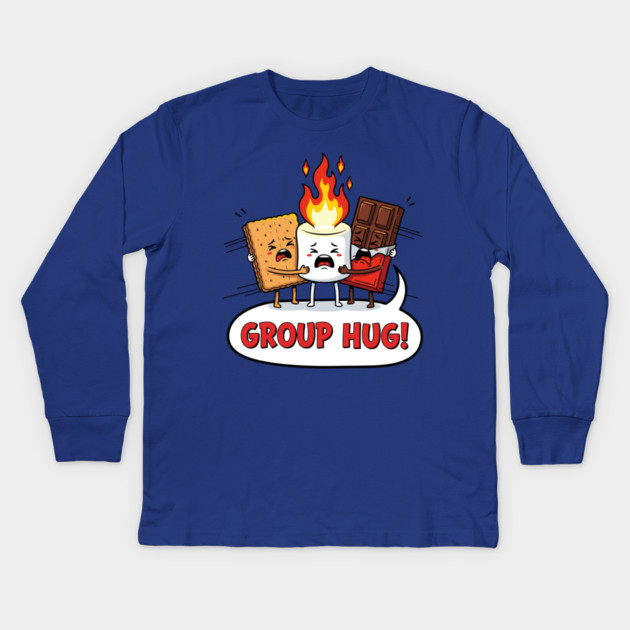 Group Hug Kids Long Sleeve T-Shirt by enrynz