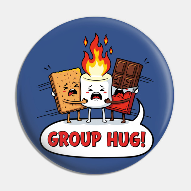 Group Hug Pin by enrynz