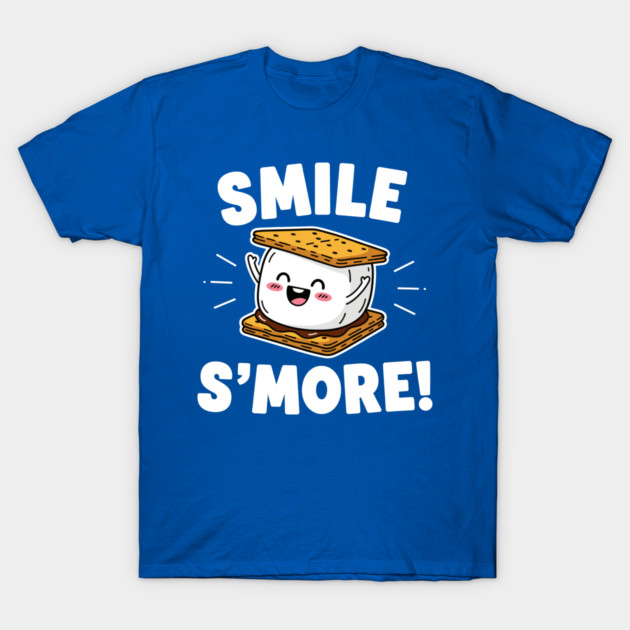 Smile S'more Funny Camping Treat T-Shirt by enrynz